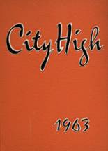Iowa City High School 1963 yearbook cover photo