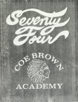 Coe-Brown Northwood Academy 1974 yearbook cover photo
