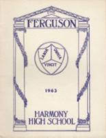 Harmony High School 1963 yearbook cover photo