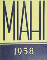 Miami High School 1958 yearbook cover photo