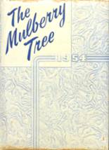 Mulberry High School 1954 yearbook cover photo