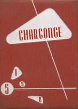 Chartiers-Houston Junior-Senior High School 1958 yearbook cover photo