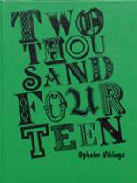 2014 Opheim High School Yearbook from Opheim, Montana cover image