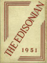 Edison Technical High School 1951 yearbook cover photo