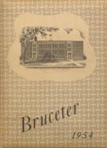 Bruce High School 1954 yearbook cover photo