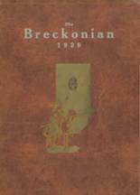 Breckenridge High School 1929 yearbook cover photo