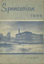 Spencer High School 1954 yearbook cover photo