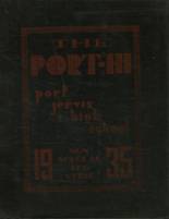 Port Jervis High School 1935 yearbook cover photo