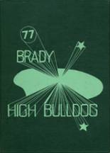 Brady High School 1977 yearbook cover photo