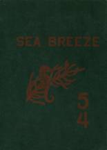 Seaside High School 1954 yearbook cover photo
