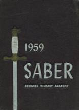 Sewanee Military Academy 1959 yearbook cover photo