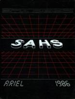 Santa Ana High School 1986 yearbook cover photo