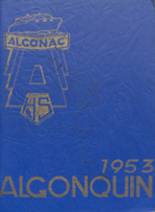 Algonac High School 1953 yearbook cover photo