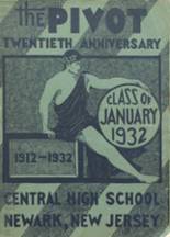1932 Central High School Yearbook from Newark, New Jersey cover image