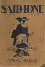 Muskegon High School 1935 yearbook cover photo