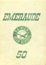 Rainier High School 1950 yearbook cover photo