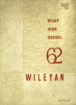 Wiley High School 1962 yearbook cover photo