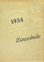 Lincoln Community High School 1954 yearbook cover photo