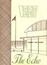 Tremont High School 1958 yearbook cover photo