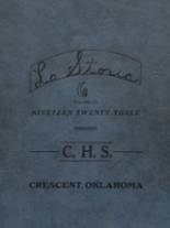 Crescent High School 1923 yearbook cover photo