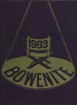 Bowen High School 1963 yearbook cover photo