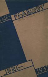 Peabody High School 1935 yearbook cover photo