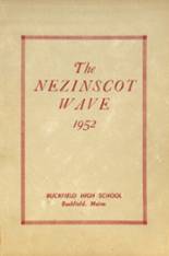 Buckfield High School 1952 yearbook cover photo