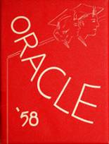 Ossian High School 1958 yearbook cover photo