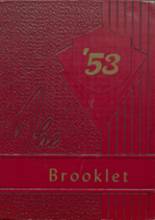 Brookville High School 1953 yearbook cover photo