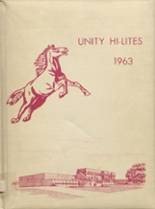 Unity High School 1963 yearbook cover photo