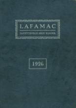 Fayetteville High School 1926 yearbook cover photo