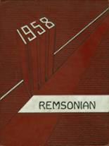 Remsen Central High School 1958 yearbook cover photo