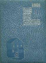 1961 Big Spring High School Yearbook from Newville, Pennsylvania cover image