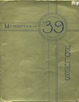 Holmes High School 1939 yearbook cover photo