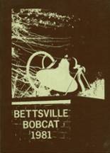 Bettsville High School 1981 yearbook cover photo
