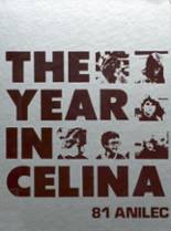 Celina High School 1981 yearbook cover photo