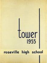 Roseville High School 1955 yearbook cover photo