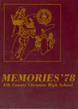 Elk County Christian High School 1978 yearbook cover photo