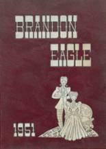 Brandon High School 1951 yearbook cover photo
