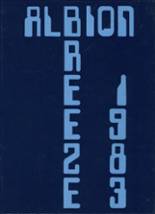 Albion High School 1983 yearbook cover photo