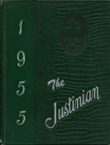 St. Justins High School 1955 yearbook cover photo