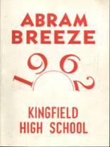 Kingfield High School 1962 yearbook cover photo