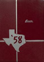 Kemp High School 1958 yearbook cover photo