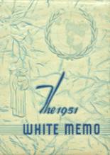 White Memorial School 1951 yearbook cover photo