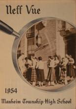 Manheim Township High School 1954 yearbook cover photo