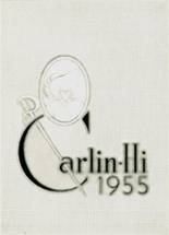 Carlinville High School 1955 yearbook cover photo