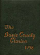 Davie County High School 1958 yearbook cover photo