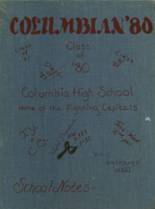 Columbia High School 1980 yearbook cover photo