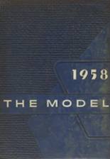 Model High School 1958 yearbook cover photo