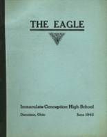Immaculate Conception School 1942 yearbook cover photo